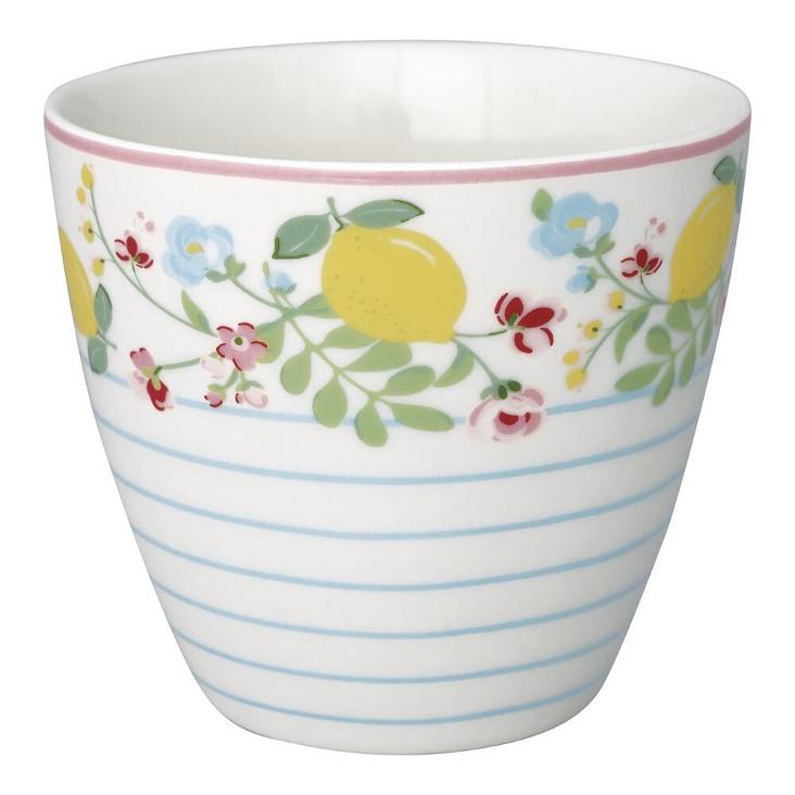 Greengate Tasse Limona white