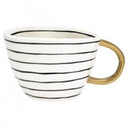 GreenGate Tasse Sally mit Goldrand