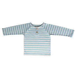 Pullover gestreift türkis grau