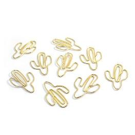 Kaktus Clips 9er Set gold