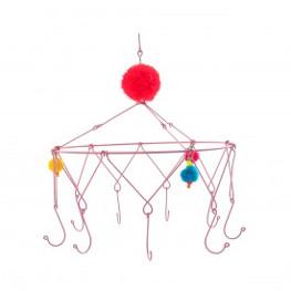 SPARKLING SQUARES Hanger pink