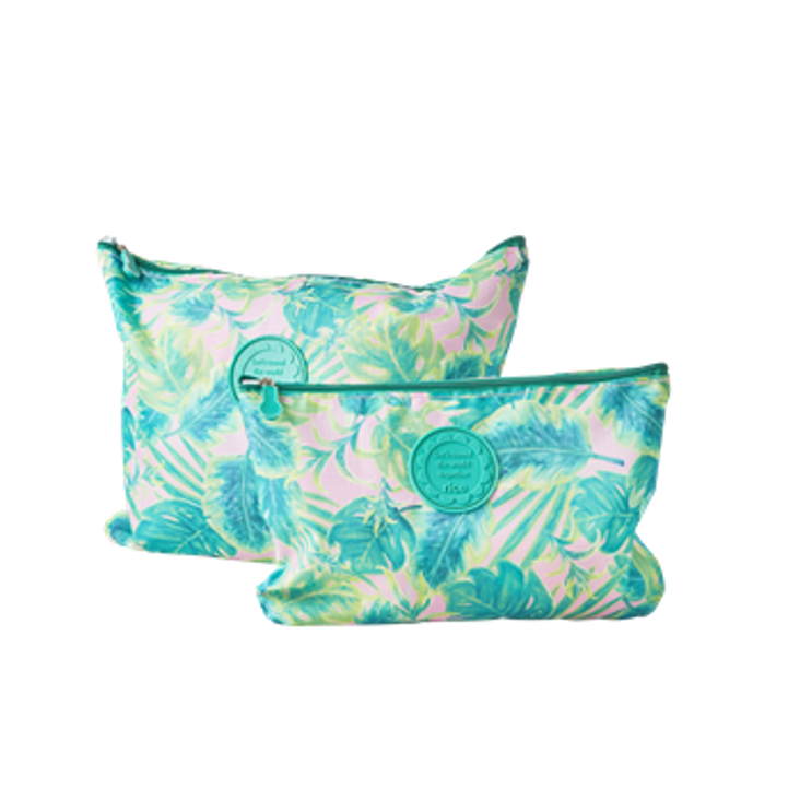 Rice Reise-Taschen Blätter Print