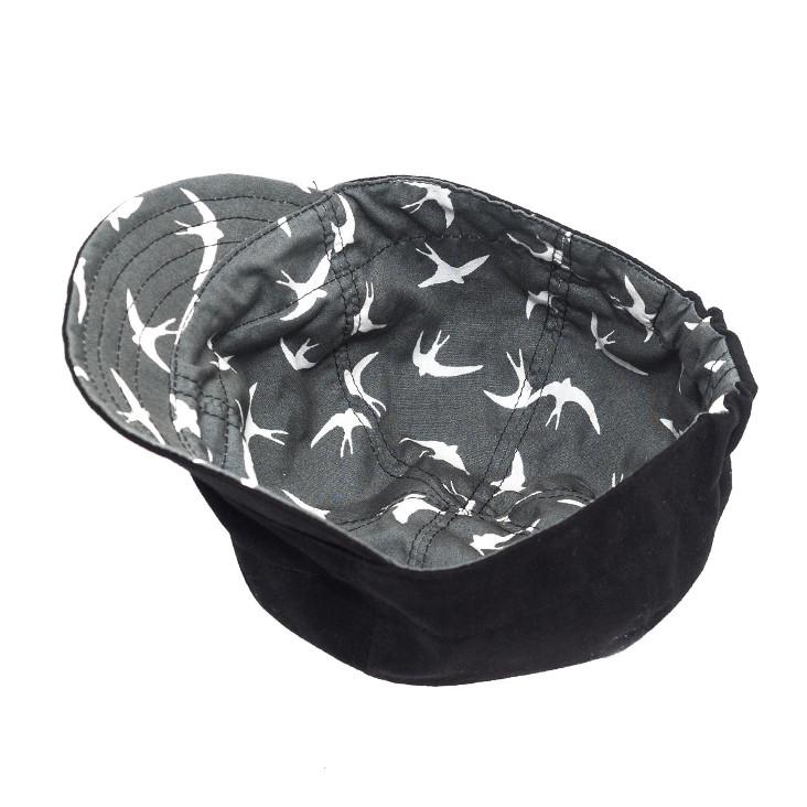 Velomütze wendbar schwarz