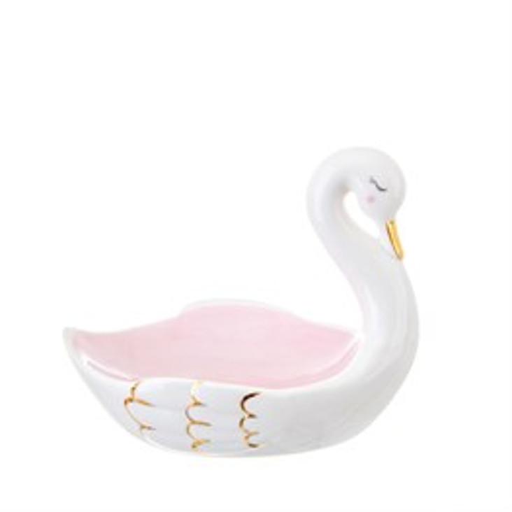 Schmuckschatulle Miniteller Schwan