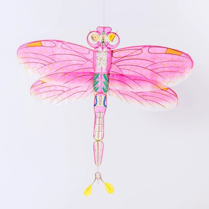 CERF-VOLANT LIBELLULE ROSE