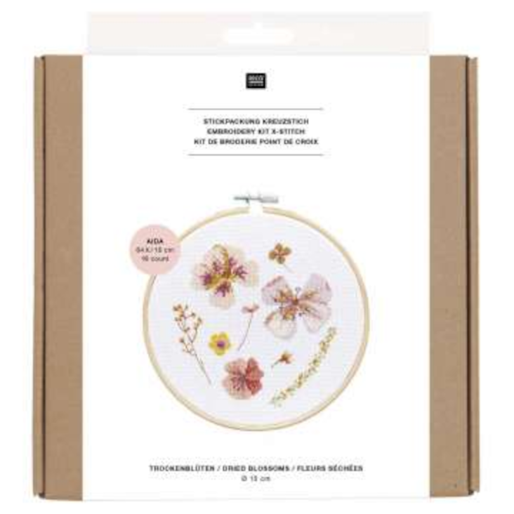 Stickpackung Bild Transformation Trockenblumen