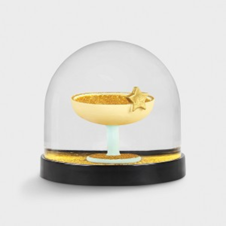 Wunderball Champagner mit Goldglitter