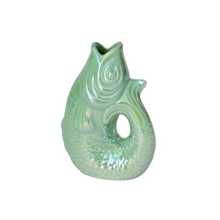 Vase Fisch XS - rainbow mint