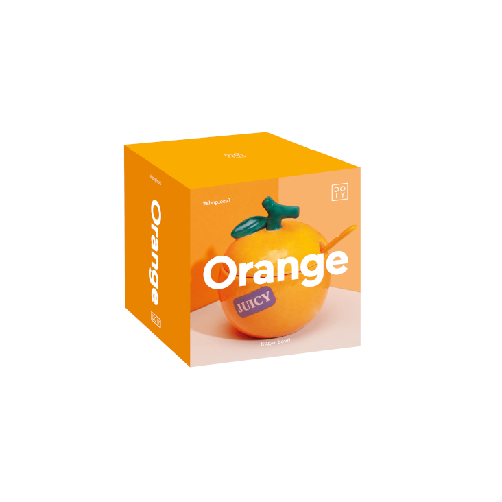 Orange - Zuckerdose