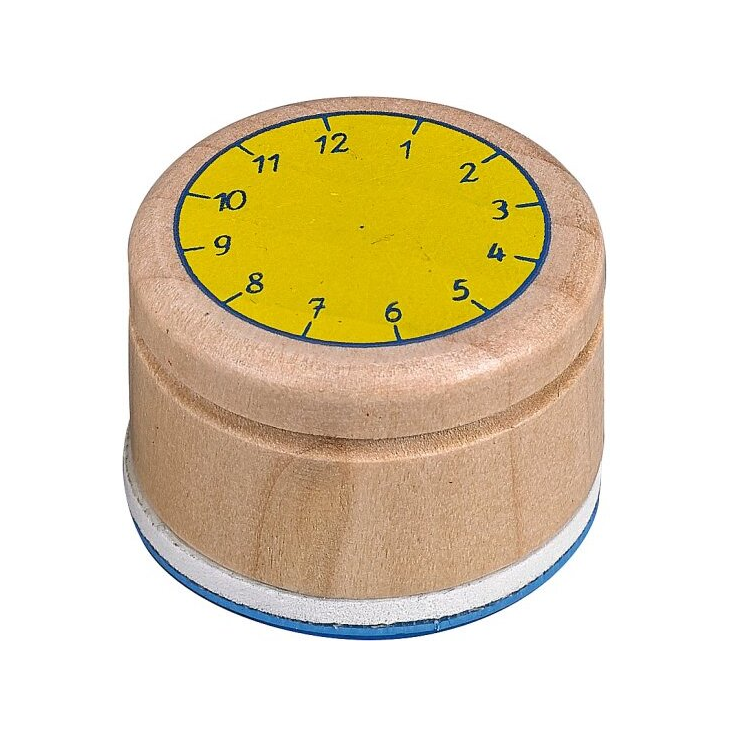 Stempel Lern die Uhr
