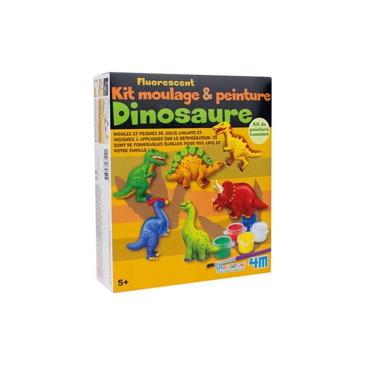 Fluorescent Dinosaurier Gips- und Malset