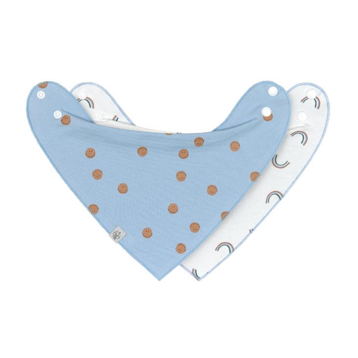 2er Bandana Happy Rascals Smile Sky Blue