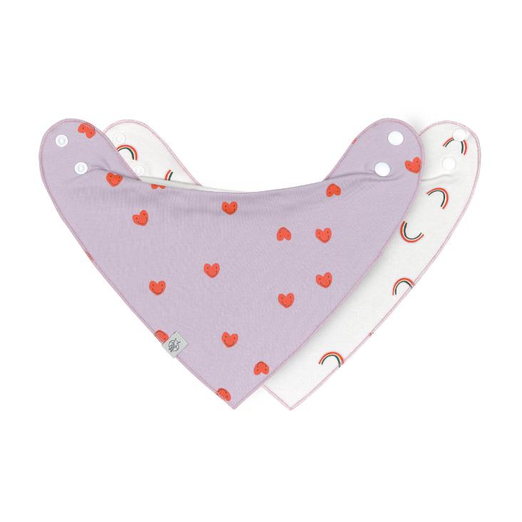 2er Bandana Happy Rascals Smile Lavendel