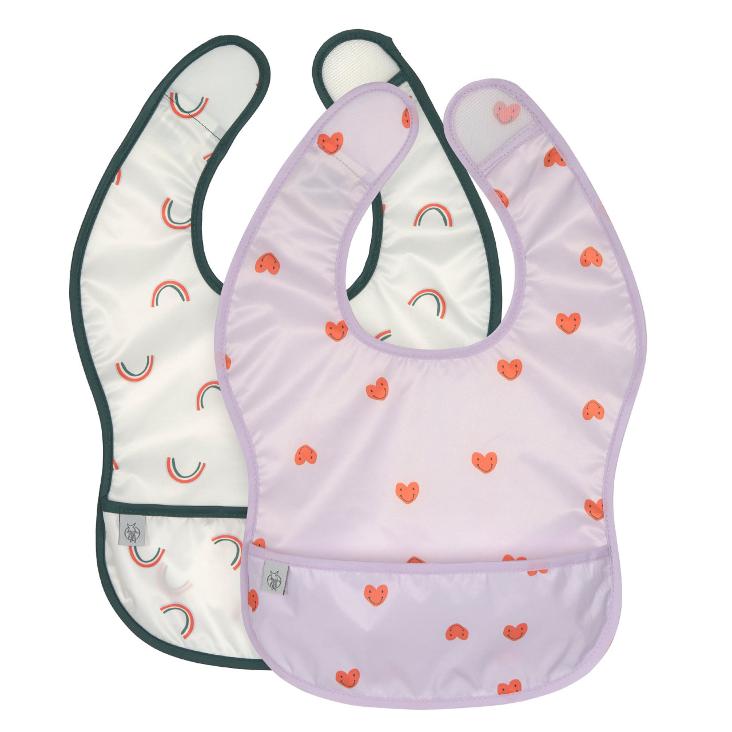 2er lightweight bib Heart Lavendel