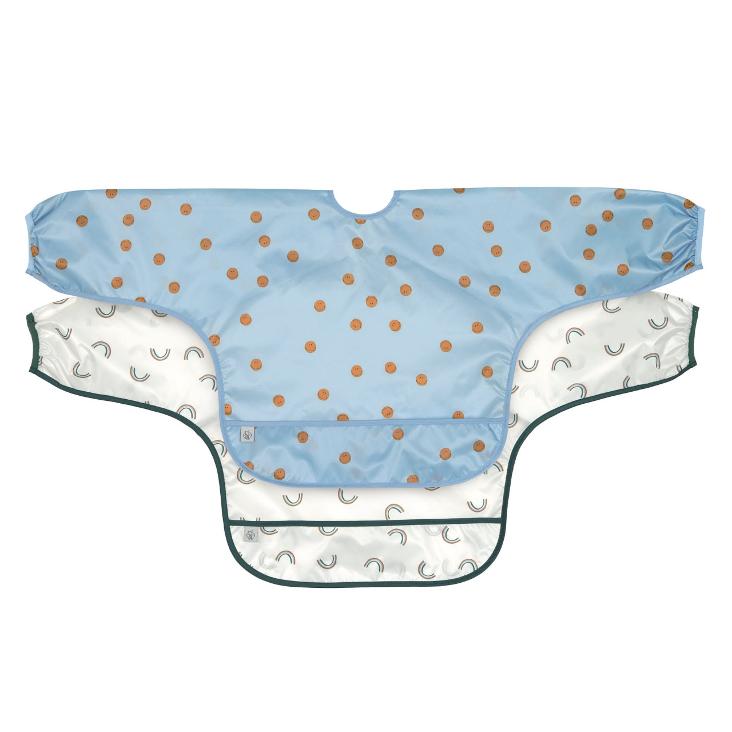 2er Longsleeve Smiley Blue