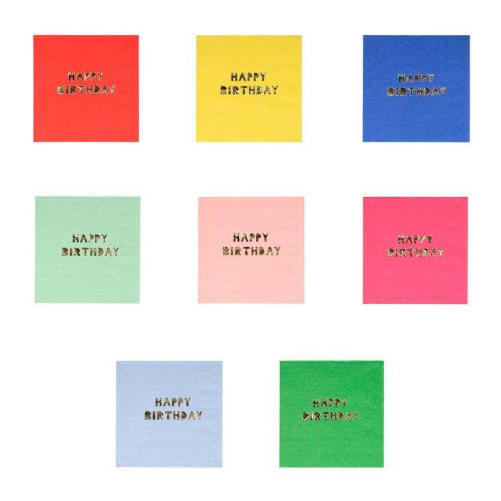 Servietten Happy Birthday von Meri Meri