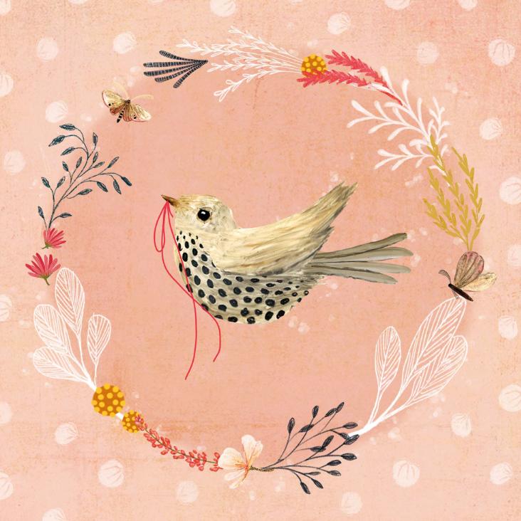 Servietten Bird Romance