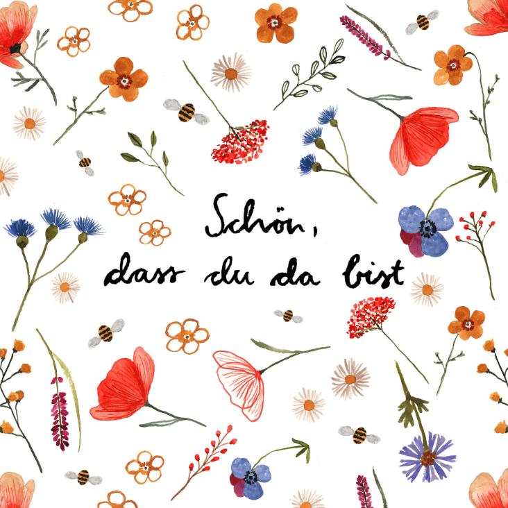 Servietten Schön, dass du da bist