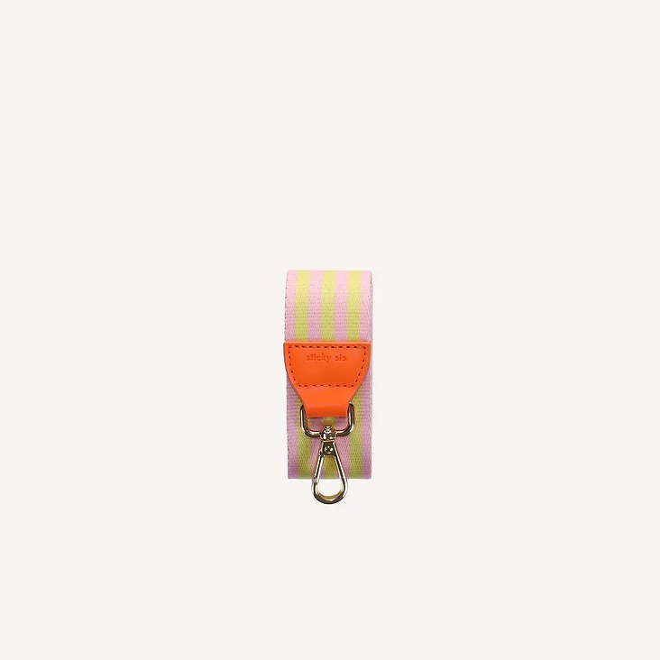 The Sticky Sis Club strap | il sole | stripes | lemon leaf + dolce pink