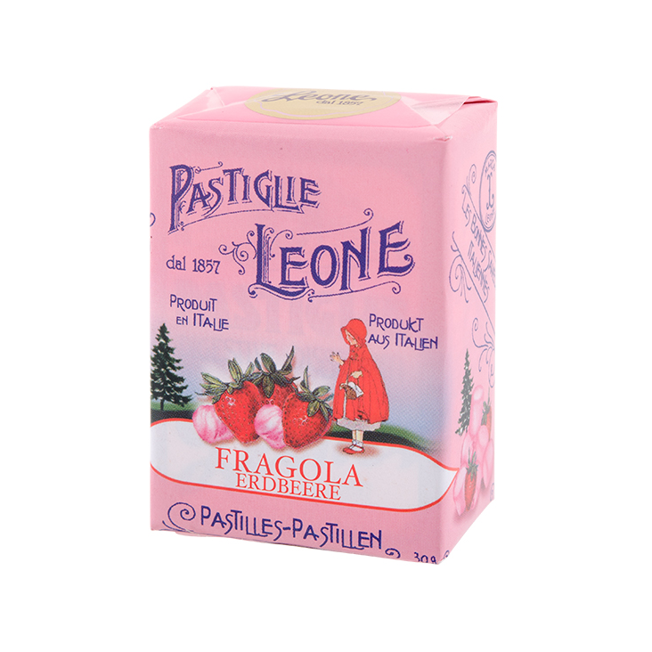 Pastiglie Leone Pastillen Erdbeer