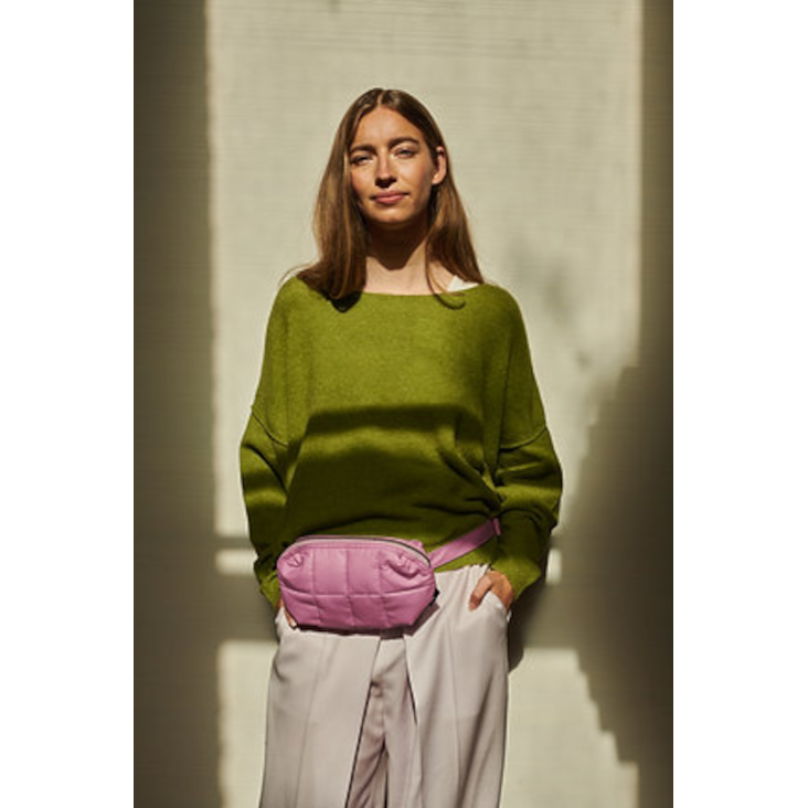 Cilou • puffy belt bag pale pansy
