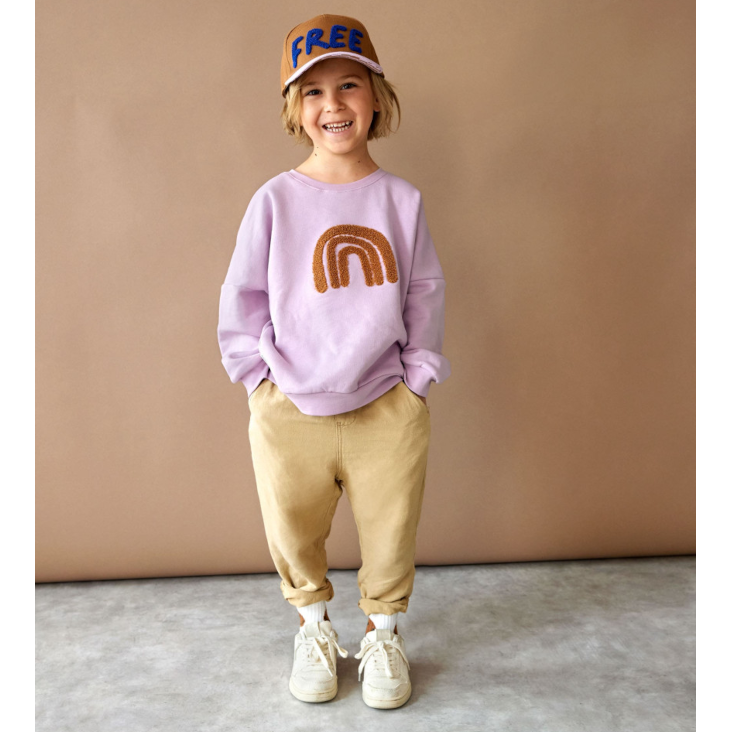 Kids Sweater Rainbow Lila - 0