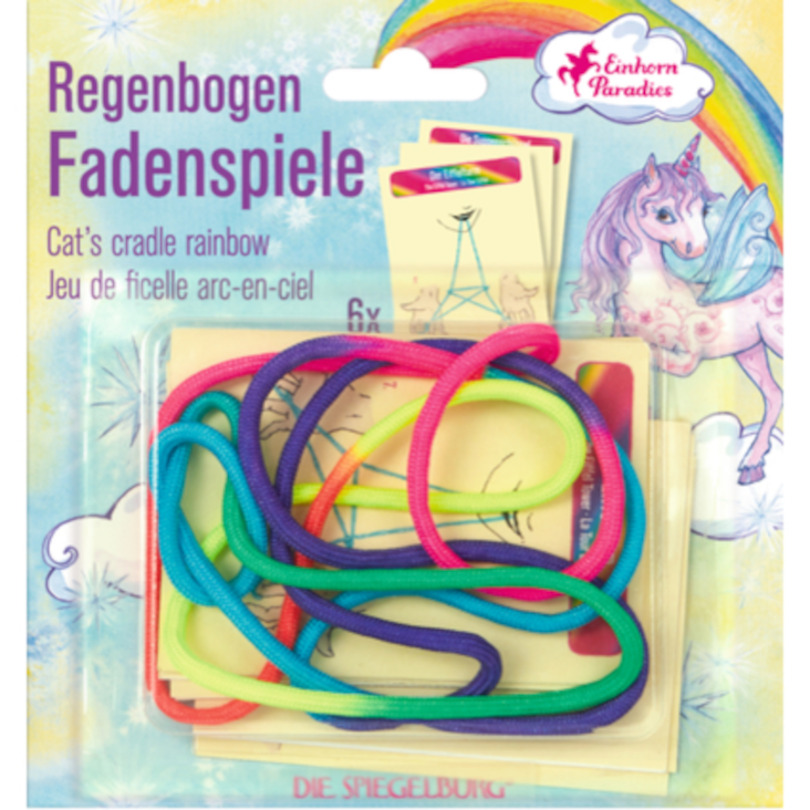 Fadenspiele Regenbogen mit Anleitungen