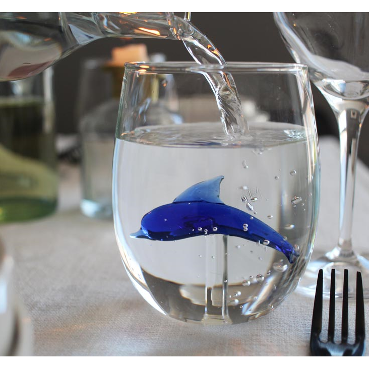 Handgemachte Gläser Delfin