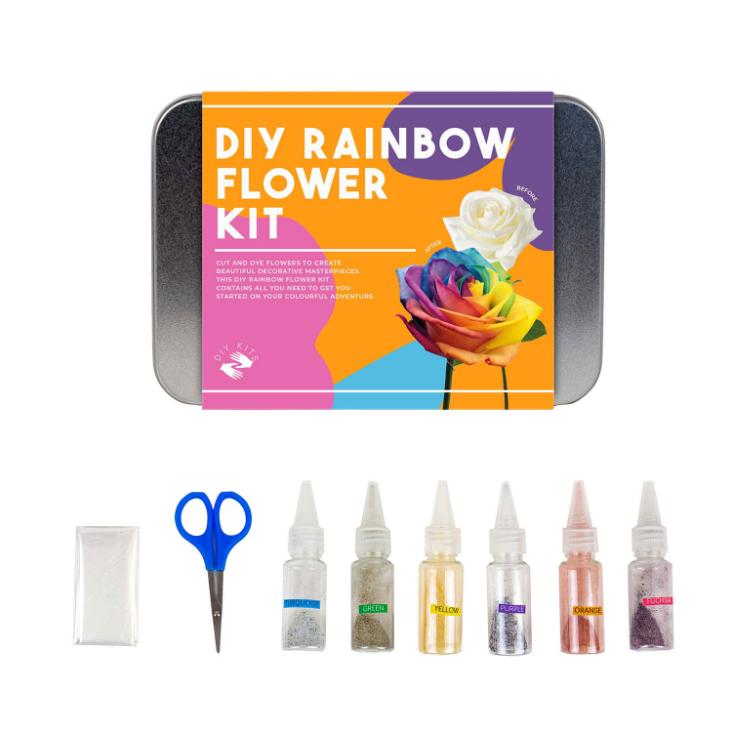 DIY Regenbogenblumen