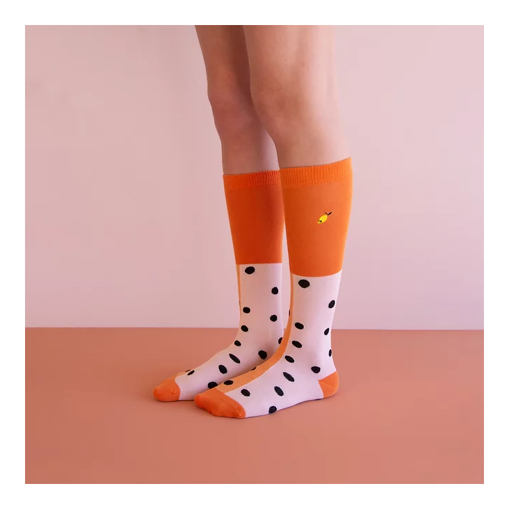 Socken Sticky Lemon Freckles Carrot Orange