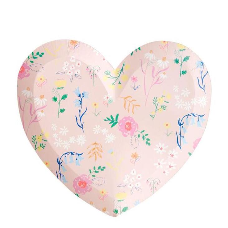 Teller Herz Blumen von Meri Meri