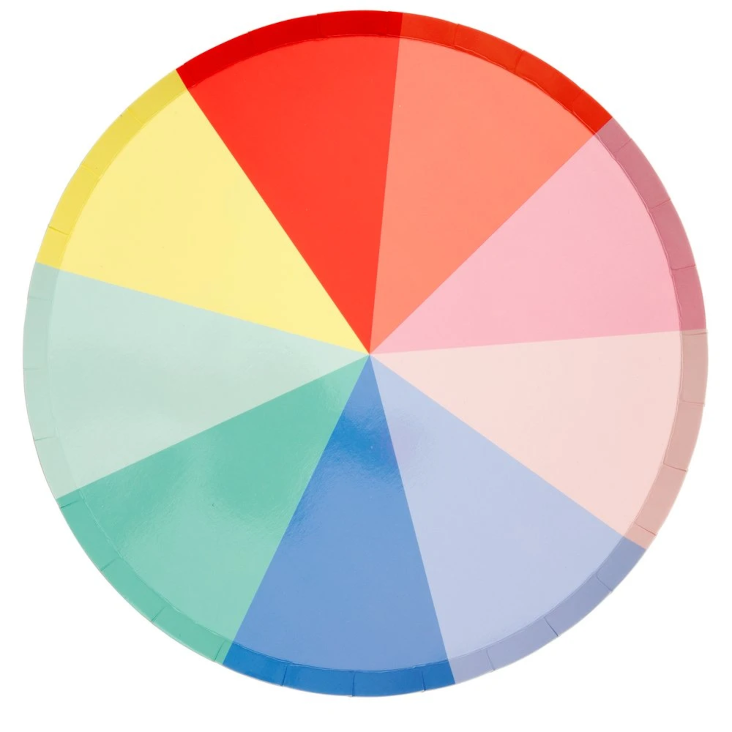 Papierteller Color Wheel Meri Meri
