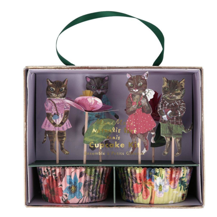 Flora Cat Cupcake Set von Meri Meri
