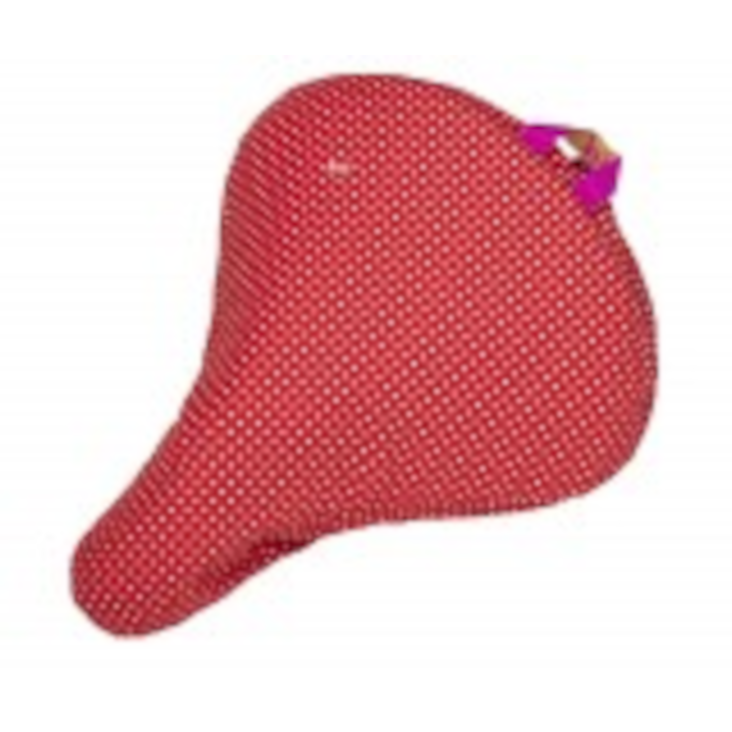 Sattelüberzug Polka Dots Rot