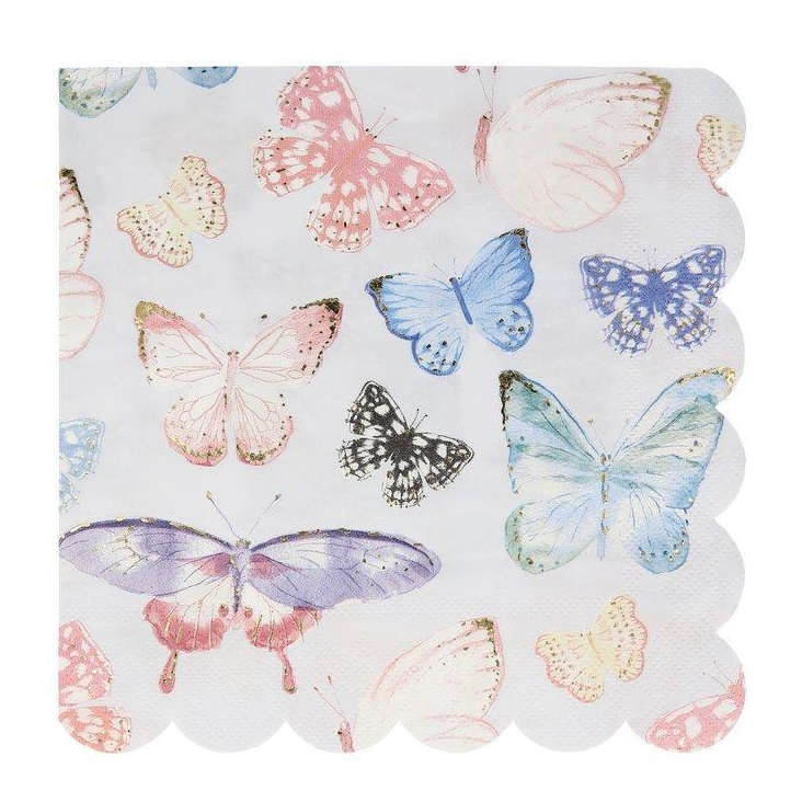 Schmetterling Servietten von Meri Meri