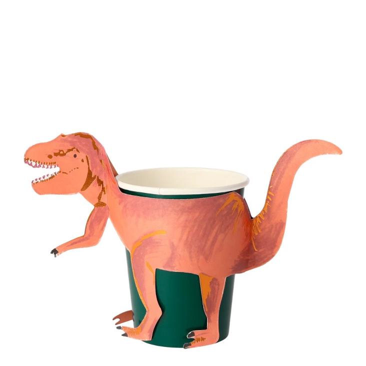 T-Rex Papierbecher von Meri Meri