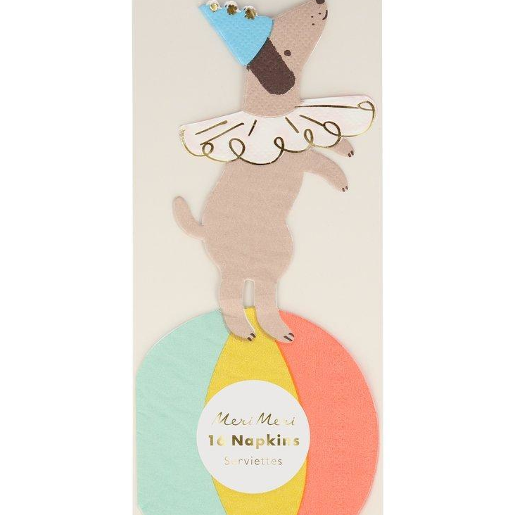 Circus Fringe Servietten Dog von Meri Meri