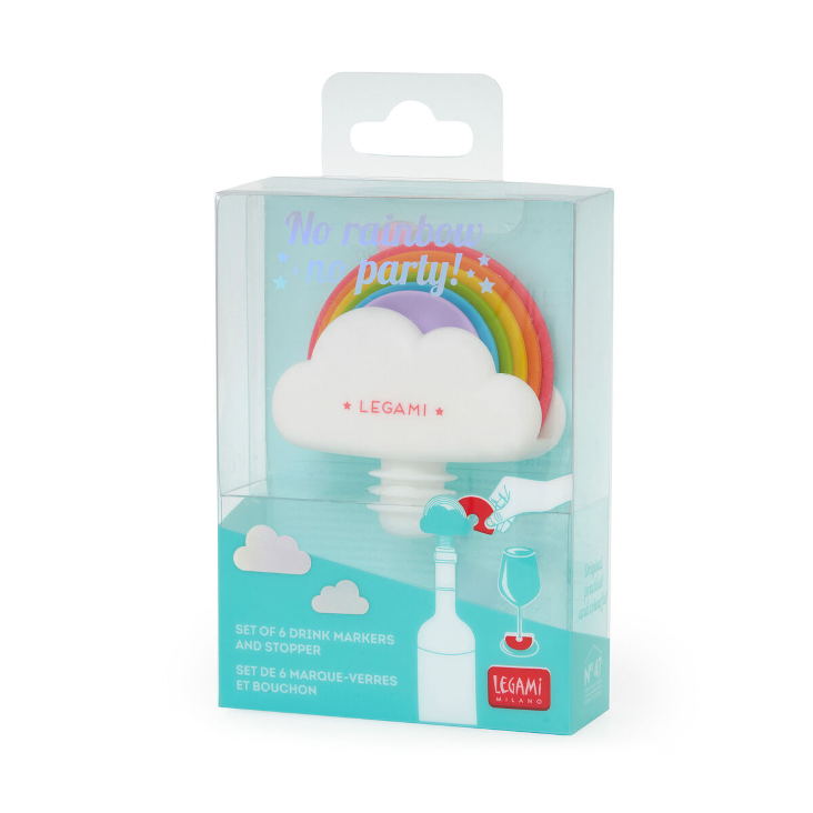 Glasmarkierer-Set No Rainbow no Party