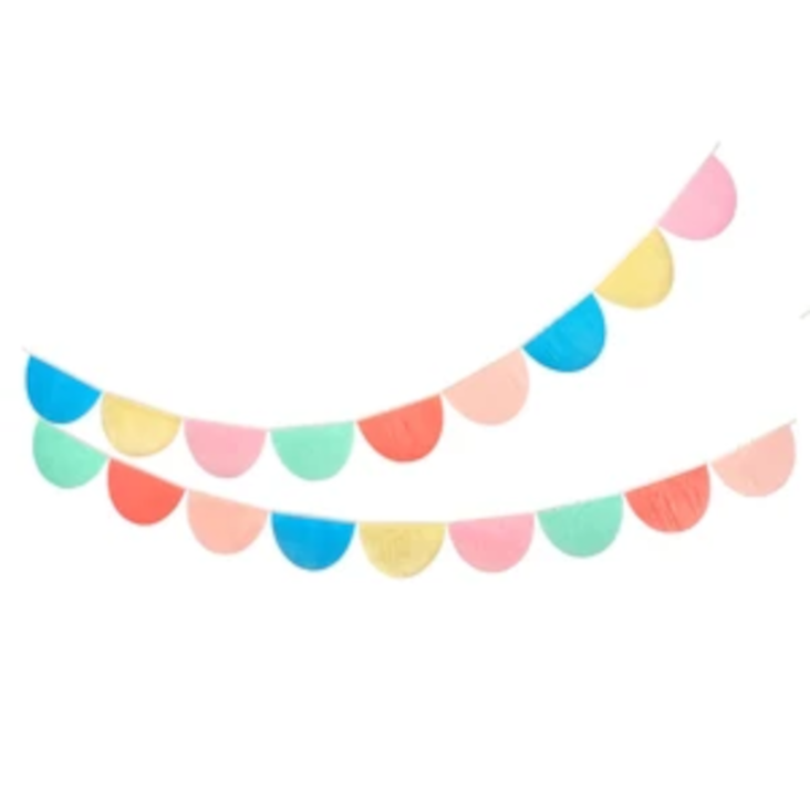 Rainbow Tissue Garland von Meri Meri