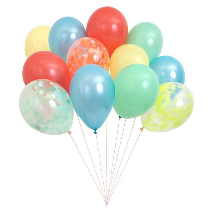 Luftballons 12er Pack in 7 Farben - Meri Meri