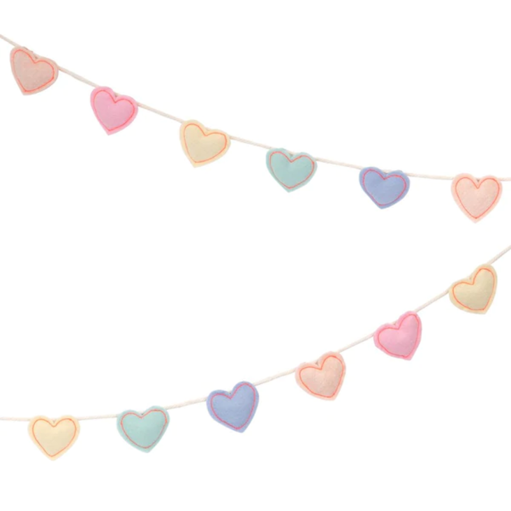 Meri Meri Felt Heart Girlande