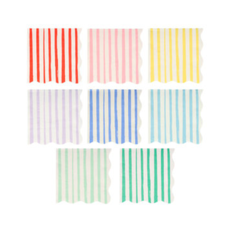 Mixed Stripe Small Napkins