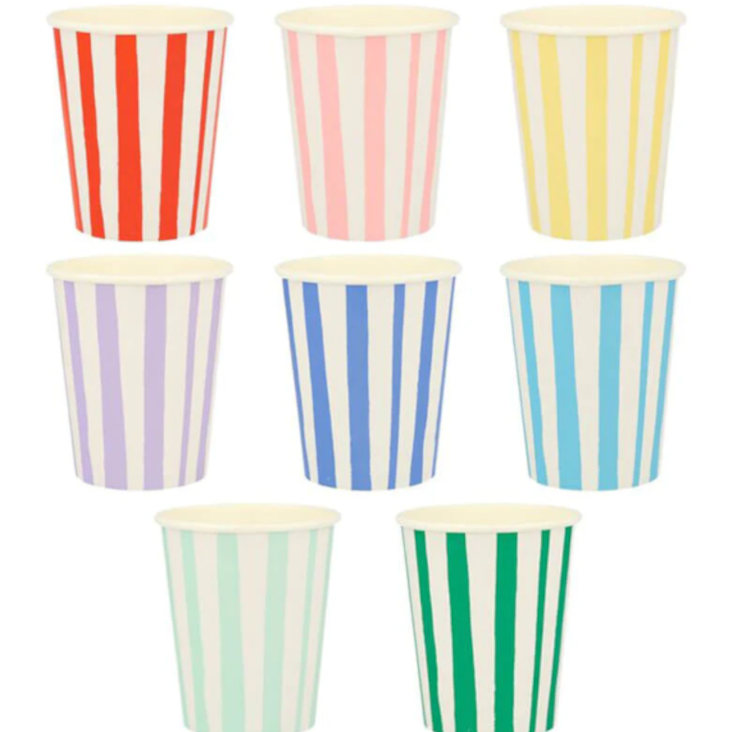 Mixed Stripe Cups