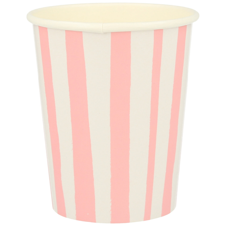 Meri Meri Pink Stripe Cups
