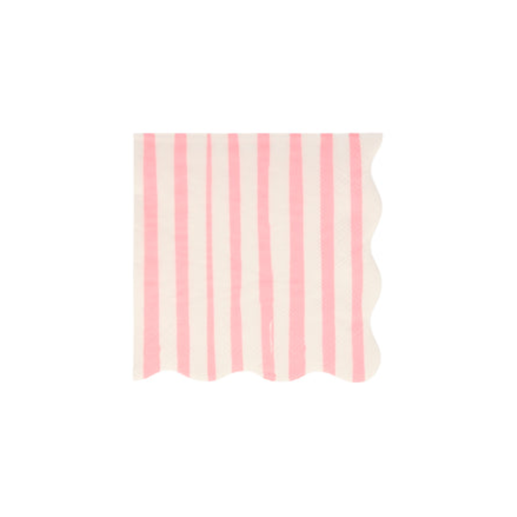 Meri Meri Pink Stripe Small Napkins