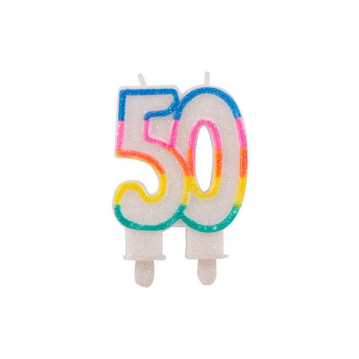 Kerze 50 Jahre