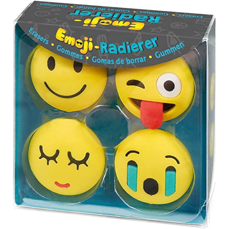 Emoji-Radierer 4er Set