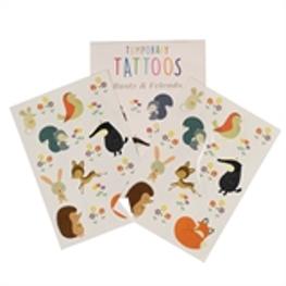 Tattoos Waldtiere - Rusty & Friends 2 Blätter