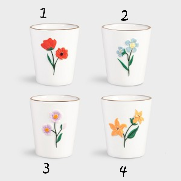 Tasse Wildflower assortiert