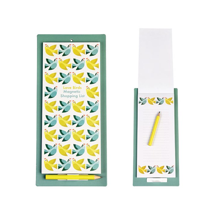 Magnetische Shopping Liste Love Birds